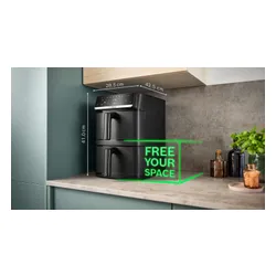 Air Fryer Frytkownica beztłuszczowa BOSCH Serii 6  MAFD661B4 12l z podwójnym koszem