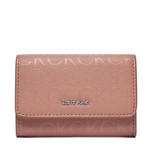 Маленький женский кошелек Calvin Klein CK Must Trifold Sm_Epi Mono K60k611439 Ash Rose Mono VB8