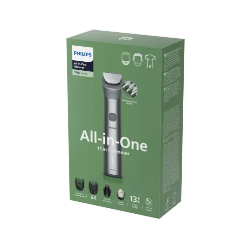 Trymer Philips Seria 5000 MG5941/15 9 nasadek 120min