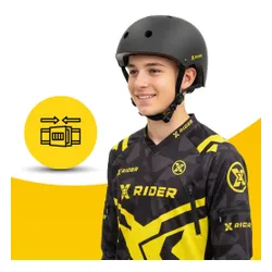 Kask XRIDER XRBH005M Czarny Miejski (rozmiar M)