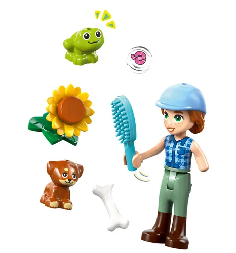 LEGO 42695 Friends Przyczepa z koniem i źrebaczkiem