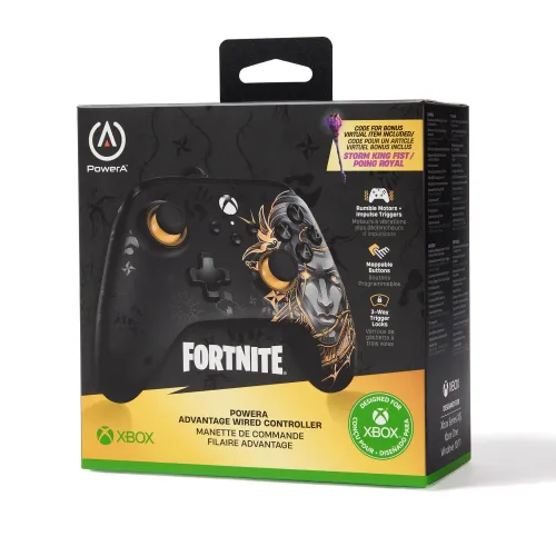 Pad PowerA Advantage Wired Controller Fortnite Midas do Xbox Series X/S, Xbox One, PC Przewodowy