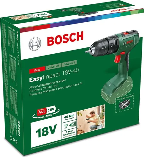 Bosch EasyImpact Akülü Matkap 18V-40 18V (06039D8100)