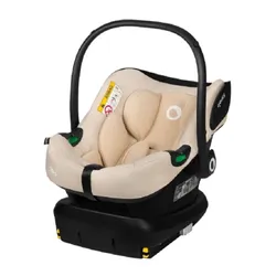 Fotelik samochodowy LIONELO Astrid i-Size z bazą Isofix 40-87 cm (0-13 kg) Beżowy