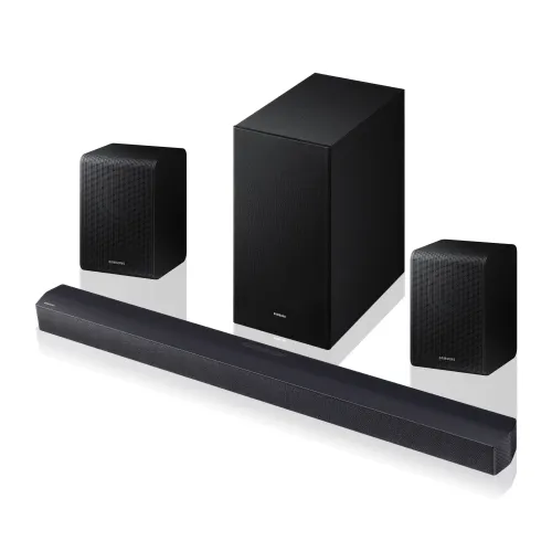 Soundbar SAMSUNG HW-B450F Czarny + Kolumny głośnikowe SAMSUNG SWA-9250S Czarny (2 szt.)