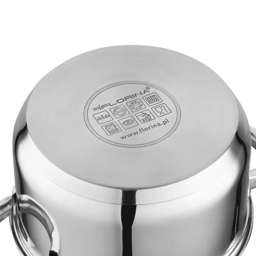 Garnek ze stali nierdzewnej z pokrywką FLORINA CLAUDE 3,6 l