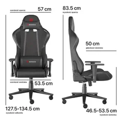 Fotel GENESIS Nitro 550 G2 Czarny