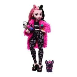 Lalka MONSTER HIGH Piżama Party Draculaura HKY66