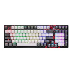 Klawiatura gamingowa A4Tech Bloody S98 Naraka BLMS Red Plus przewodowa mechaniczna podświetlana biało-czarna