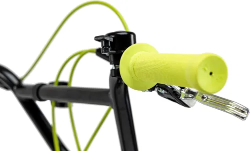 Rower dziecięcy KARBON BMX 20 cali dla chłopca Czarno-limonkowy