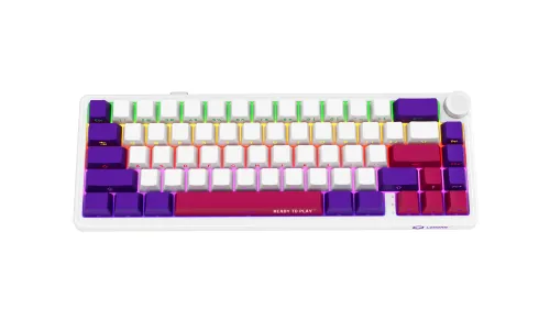 Klawiatura mechaniczna Lorgar KBP70MW Toxic Purple Biały