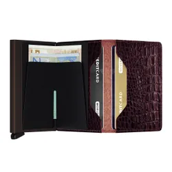 Slimwallet Secrid Nile-brown'un Küçük RFID Cüzdanı