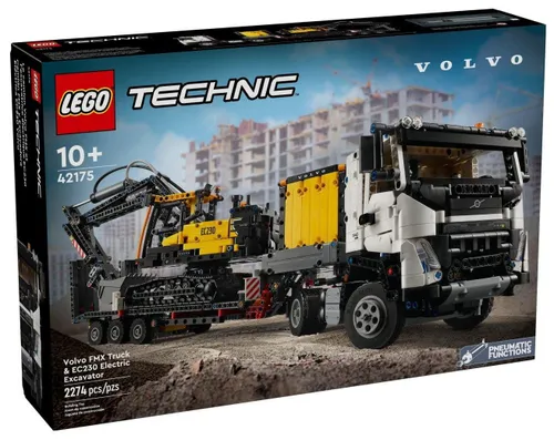 LEGO Technic 42175 грузовик Volvo FMX и экскаватор EC230 Electric