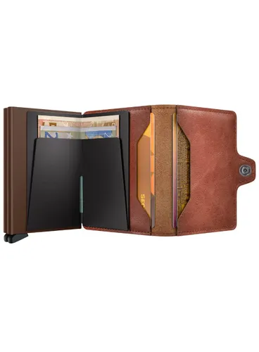 Podwójny portfel RFID Secrid Twinwallet Vintage - cognac / brown