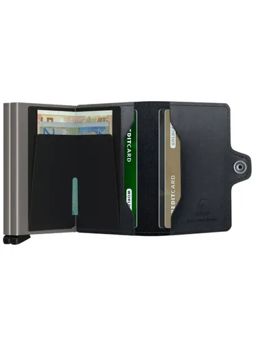 Podwójny portfel RFID Secrid Twinwallet Mirum Plant-based - black
