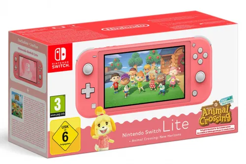 Konsola NINTENDO Switch Lite Coral + ACNH Bundle