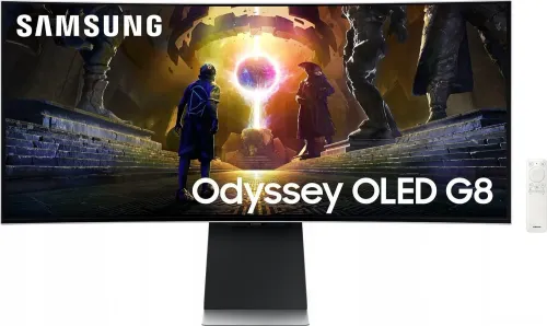 Samsung Odyssey OLED G8 LS34DG850SUXEN – 34'' | OLED | UWQHD | 175 Hz | 1800R Curved | HDR10 | HDR10+ Gaming | FreeSync Premium Pro | G-Sync Compatible