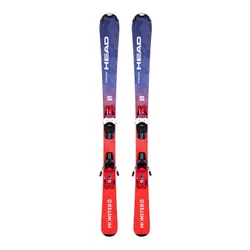 Narty dziecięce HEAD MONSTER EASY + wiązanie HEAD JRS 7.5 z GRIP WALK - Długość (cm) - 137