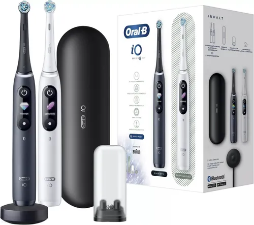 Электрическая зубная щетка Oral-B iO Series 8 набор белый / черный