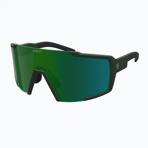 Okulary przeciwsłoneczne SCOTT Shield kaki green/green chrome