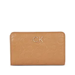 Женский кошелек Calvin Klein Re - Lock Bifold Fr Wallet Emb K60k611318 Brown Sugar GA5