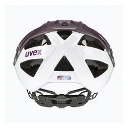 Kask rowerowy UVEX Quatro CC plum/white matt
