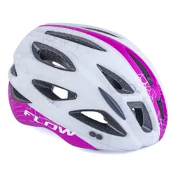 Kask rowerowy AUTHOR Flow X9 Biało-różowy MTB (rozmiar M)