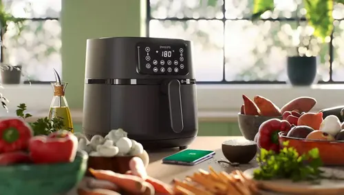 Air Fryer Frytkownica beztłuszczowa PHILIPS Ovi XXL Connected HD9285/96 7.2l Wi-Fi ponad 1000 darmowych przepisów