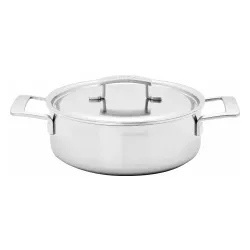 DEMEYERE INDUSTRY 5 Patelnia głęboka 2H z pokrywką 24 cm