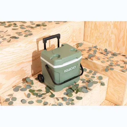 Lodówka turystyczna Igloo Ecocool Latitude 16 Roller 15 l vintage green