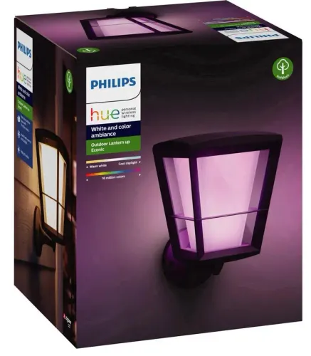 Kinkiet zewnętrzny Philips Econic Hue Outdoor Wall Light Black 17439/30/P7