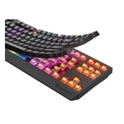 Klawiatura mechaniczna Genesis Thor 230 TKL US RGB Outemu Silent Lemon Czarny