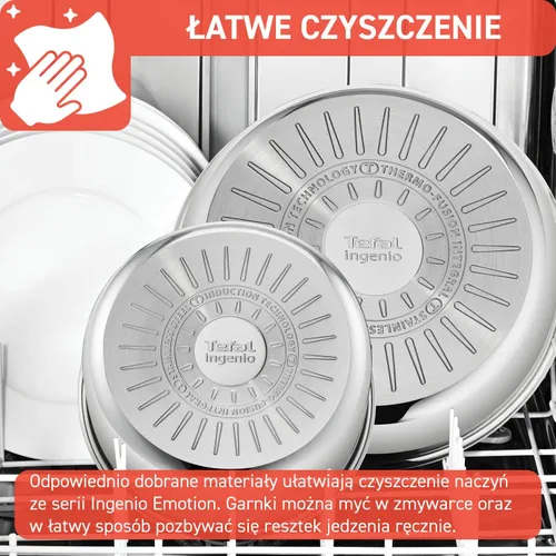 Zestaw patelni i garnków TEFAL Emotion L8968S04 Stalowy (8 elementów)