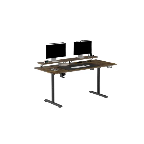 Biurko Ultradesk HIGHLANDER XXL 160cm Regulacja wysokości Brązowy