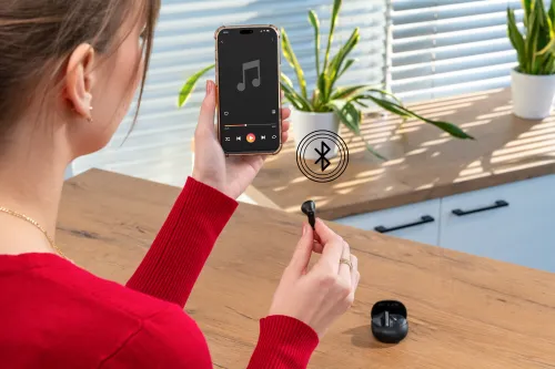 Słuchawki douszne XMUSIC XTW300K Czarny