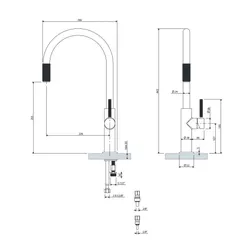 Bateria OMNIRES Switch SW9057CP Miedziany
