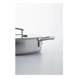 DEMEYERE INDUSTRY 5 Patelnia głęboka 2H z pokrywką 24 cm