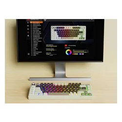 Klawiatura ROYAL KLUDGE L75 Mocha Grey Cream Switch