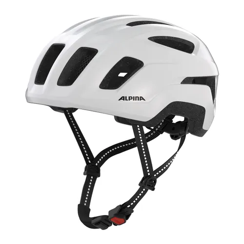 Kask rowerowy Alpina Paranus Urban white gloss