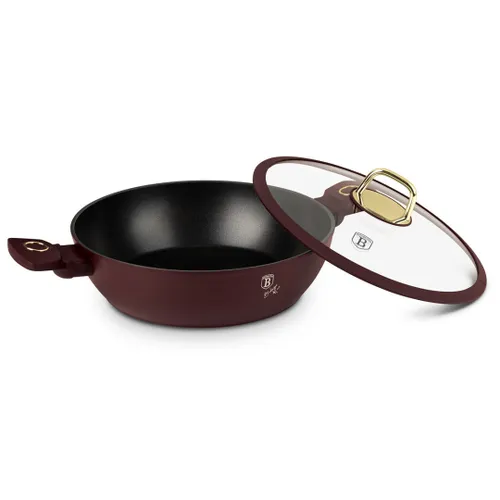 Płaski Garnek Tytanowy Z Pokrywą 30Cm Berlinger Haus Bh-8039 Leonardo