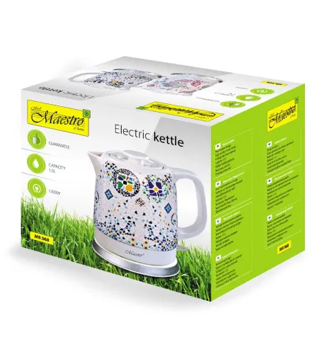 Czajnik elektryczny bezprzewodowy ceramiczny MAESTRO MR-068 1,5 l