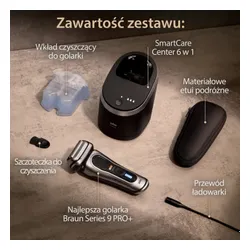 Golarka BRAUN Seria 9 Pro+ 9567CC Na mokro i sucho