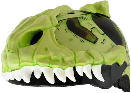 Kask rowerowy RASKULLZ T-bone Zielono-czarny dla Dzieci (rozmiar S)