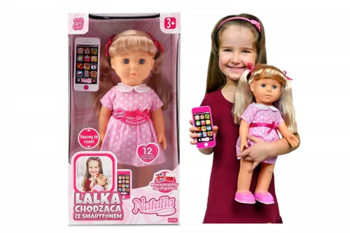 Artyk Lalka Natalia chodząca ze smartfonem 41cm