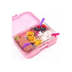 Yumbox Panino-FİFİ pink / Paris'in orta dikdörtgen öğle yemeği kutusu bir tepsi