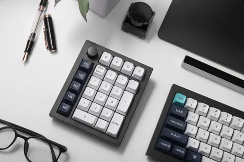 Klawiatura KEYCHRON Q0 Max Wireless Number Pad Switch Gateron Jupiter Banana Czarno-biały
