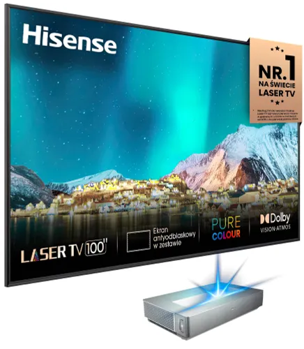 Laser TV HISENSE 100L5HD 100" 4K Dolby Atmos Dolby Vision
