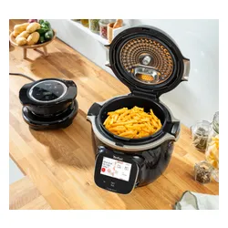 Аэрогриль Tefal Cook4me Touch Wi-Fi CY9128 + крышка для выпечки EY1508 1600 Вт 6л мобильное приложение