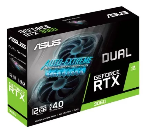 Karta graficzna ASUS Dual GeForce RTX 3060 V2 12GB GDDR6 192bit DLSS