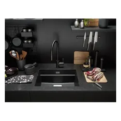 Bateria Franke Eos Pull-Out Czarny Stal szlachetna